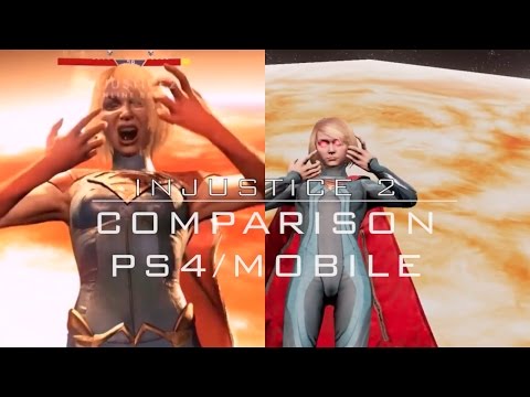 Injustice 2: Shattered Alliance Comparison PS4/Mobile