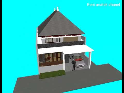  Desain  Rumah  Hemat  Energi  Listrik pada Lahan 8 x 17 