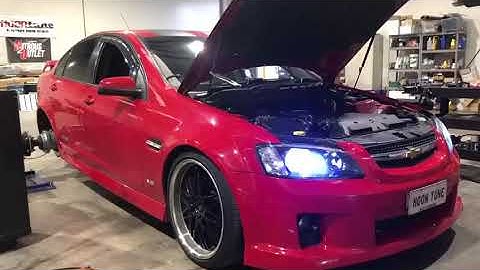 Holden VE SS full XForce exhaust system and OTR cold air intake on hub dyno