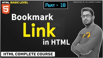 18. How to create Bookmark in a long Html webpage for beginners in hindi Part - 18