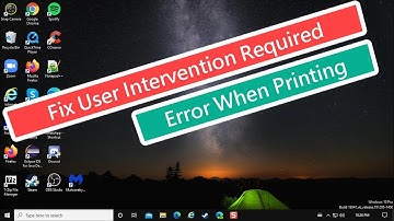 Fix User Intervention Required Error When Printing