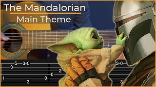 Video thumbnail of "The Mandalorian - Main Theme (Simple Guitar Tab)"