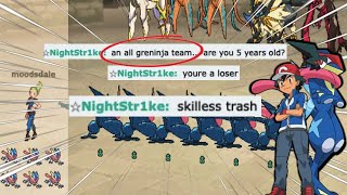 RAGE \& FAIL! SALT on POKEMON SHOWDOWN (all Greninja team)