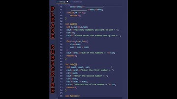 C++ program to perform mathematical operations according to your choice #reels #shorts #code #coder