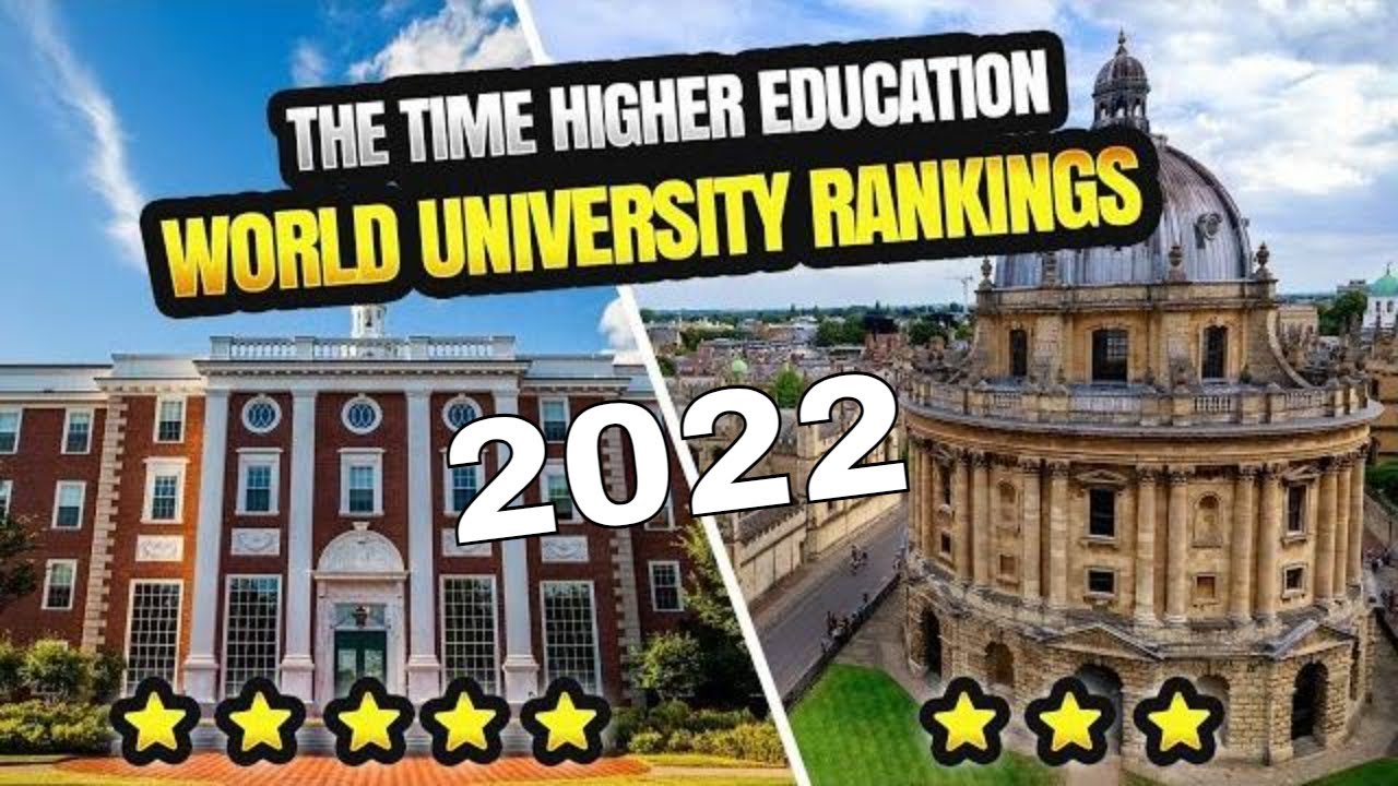 Time's Higher Education Top 50 Universities in the World 2022 YouTube