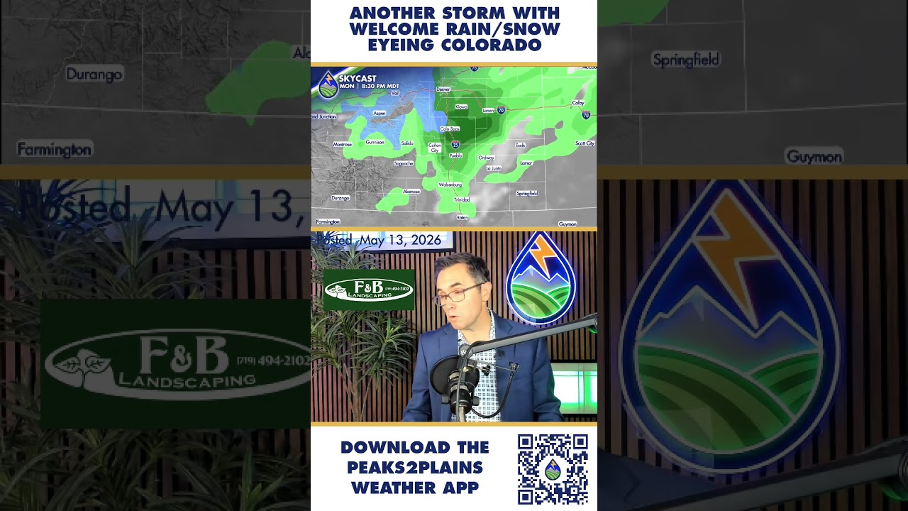 Another moisture maker eyeing Colorado May 17-19.  #weatherupdate #weather #coloradoweather