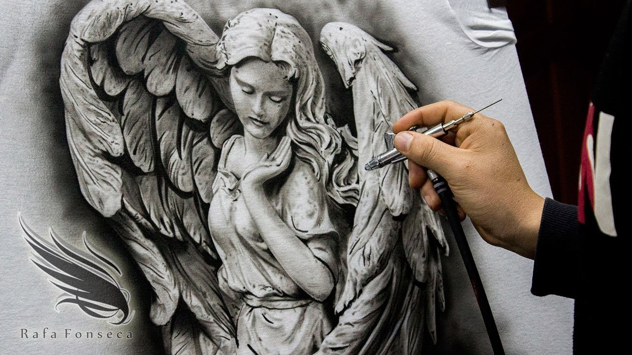 angel painting shirt