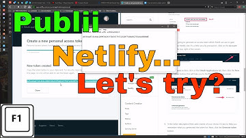 How to create a static site in Publii and Netlify - register and connect