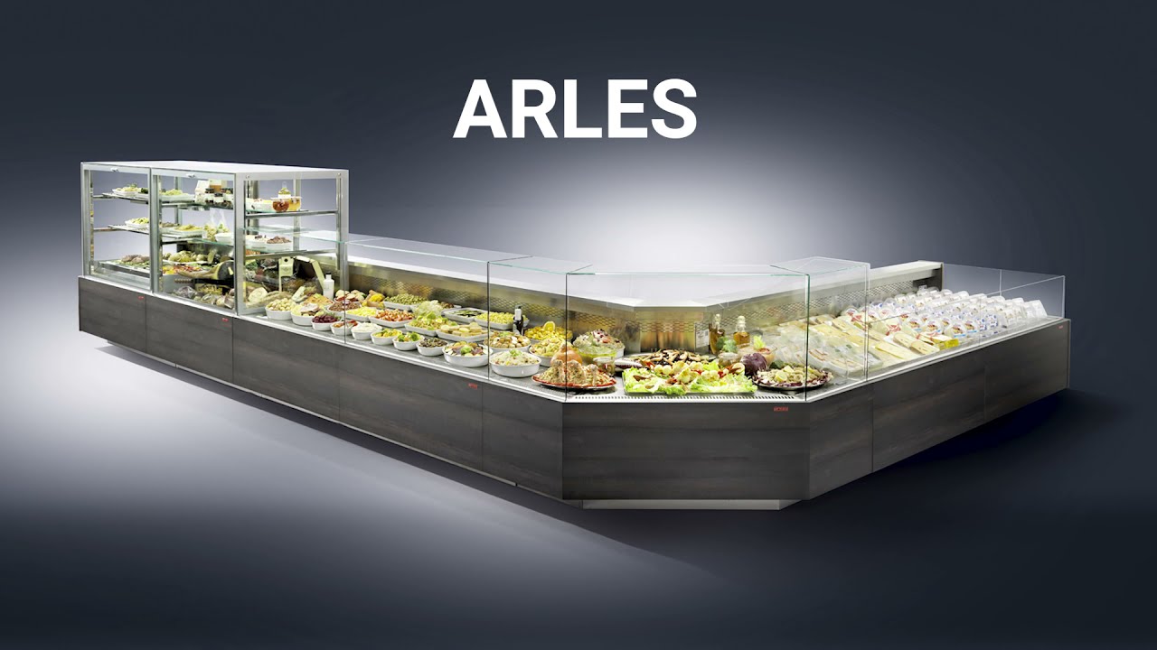 ARLES | Serve-over counter, semi-vertical, tower