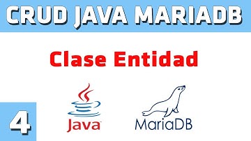✔️ CRUD MVC JAVA MariaDB 4. Clase Entidad