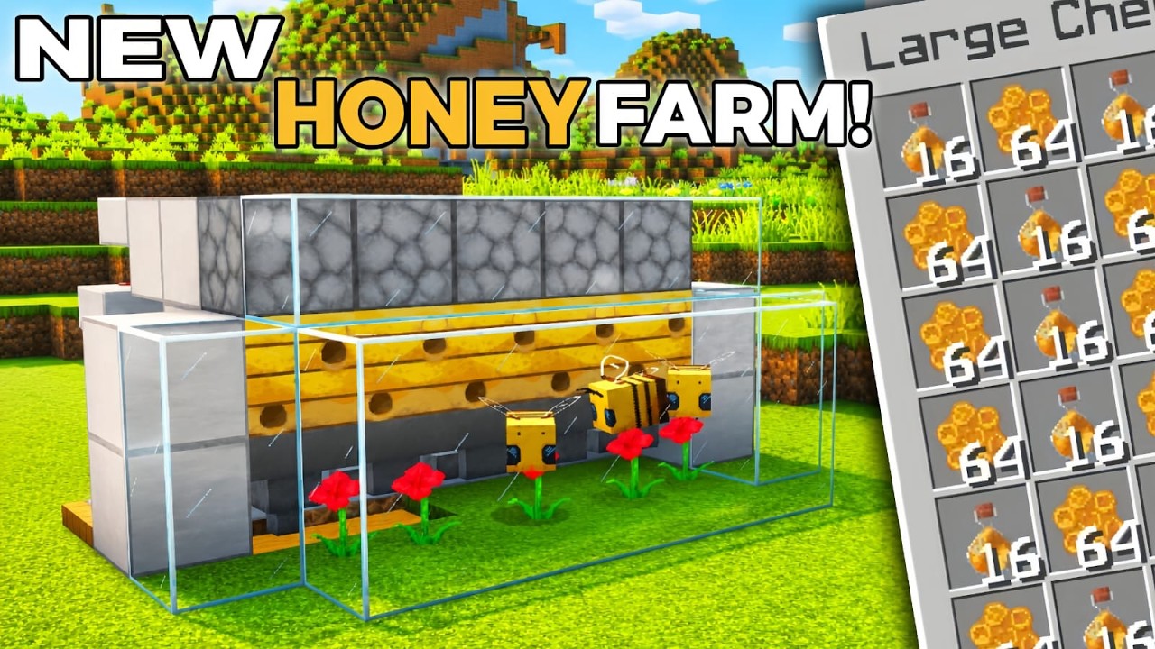 Minecraft Java Honey Farm Minecraft Automatic Honey & Bee
