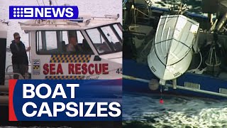 Multiple people die after fishing boat capsizes off SA’s coast | 9 News Australia