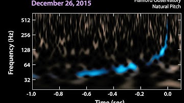 Two different "chirps" of gravitational waves produced by black holes