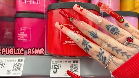 Public ASMR in WALMART | Tapping, Scratching, Fabric Sounds, Camera Scratching, Crinkles