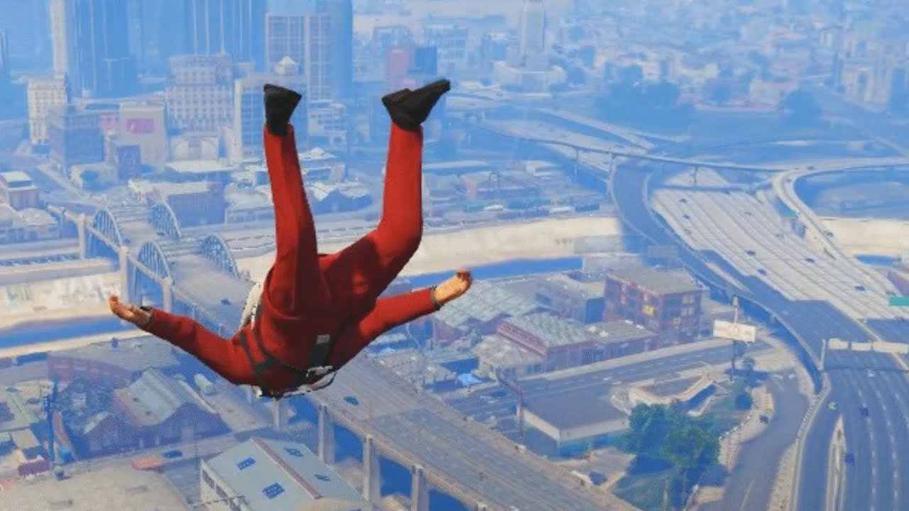 EPIC SKYFALL JET CAPTURE! (GTA V Funny Moments) YouTube