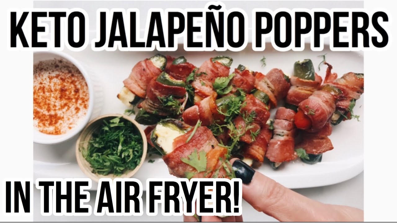 🌶 HOW TO MAKE JALAPENO POPPERS IN THE AIR FRYER KETO SNACK Manu