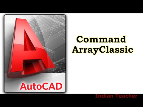 ArrayClassic - Command AutoCAD - A B C D