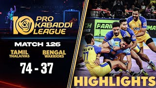 Thalaivas End Campaign with Massive Win Over Maninder's Warriors | PKL Match #126 Highlights