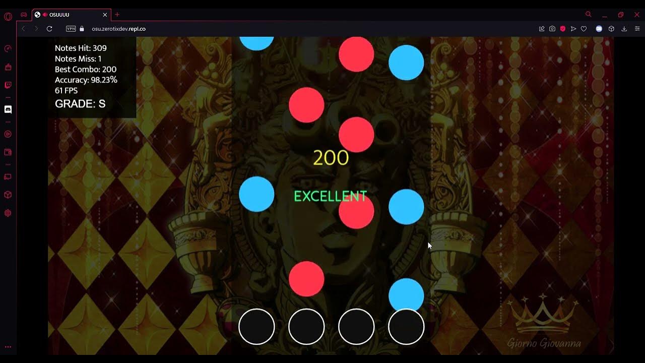 I created OSU MANIA (browser edition) YouTube