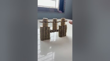 Incredible Balanced Coin Bridge (No Glue!) | Oddly Satisfying DIY Coin Art