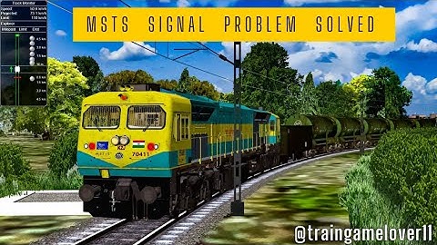 MSTS Signal Problem Solved Just In One Click | #msts #mstsindianrailways #trainzsimulator #railwork