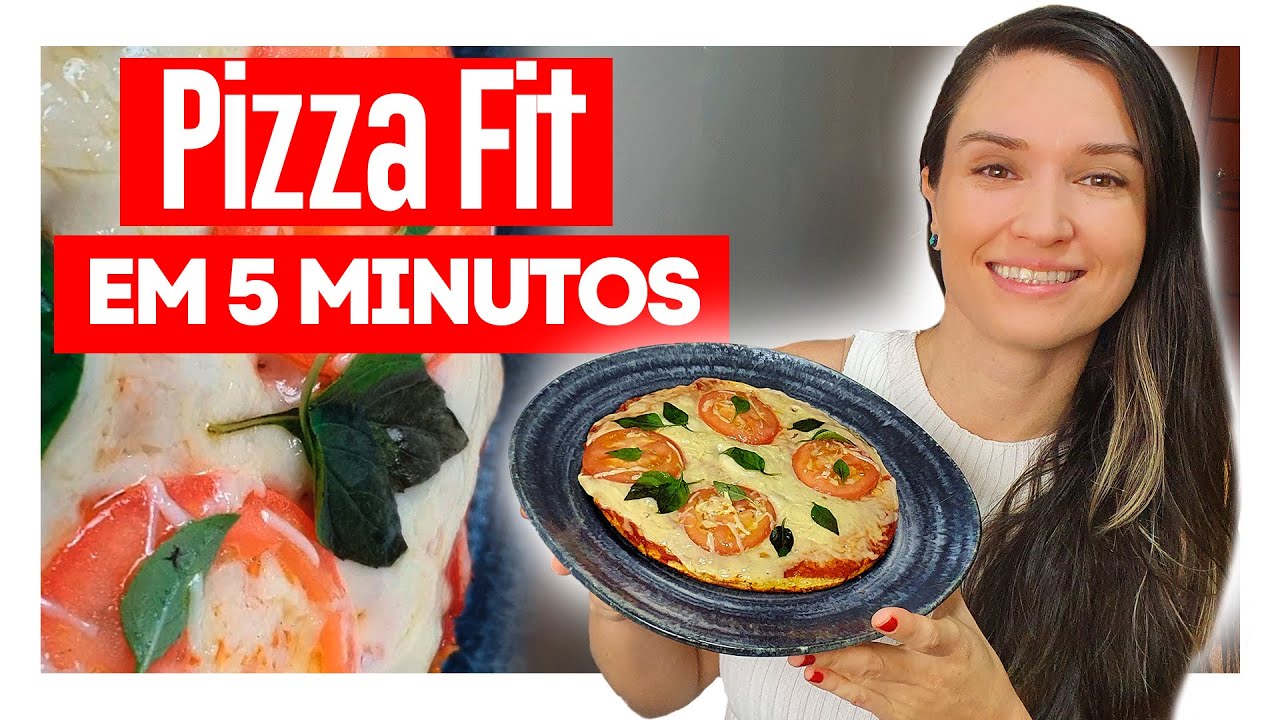 Como Fazer Pizza Fit na Frigideira em 5 Minutos ( É Uma DELICIA!)