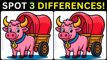 🔥Find 3 Tricky Differences, Sharpen Your Brain With Puzzles!🧠【#404 Brain Game Challenge】