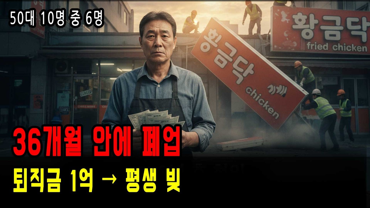 퇴직금 1억이 사형 선고가 되기까지… 50대 은퇴자가 치킨집을 열면 3년 안에 벌어지는 일