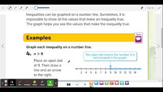 Ch. 8 Lesson 6-Write and Graph Inequalities