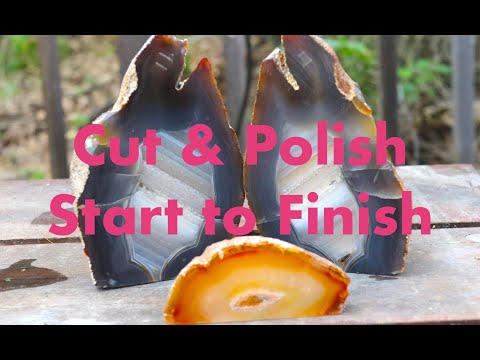 How to POLISH AGATE with Flat Lap & Rock Tumbler