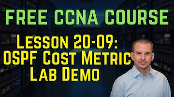 Free CCNA 200-301 Course 20-09: OSPF Cost Metric Lab Demo