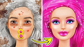 WOW!Amazing Barbie Doll Makeover 💖 Doll Makeover With Tiktok Hacks & Gadgets by YayTime! FUN