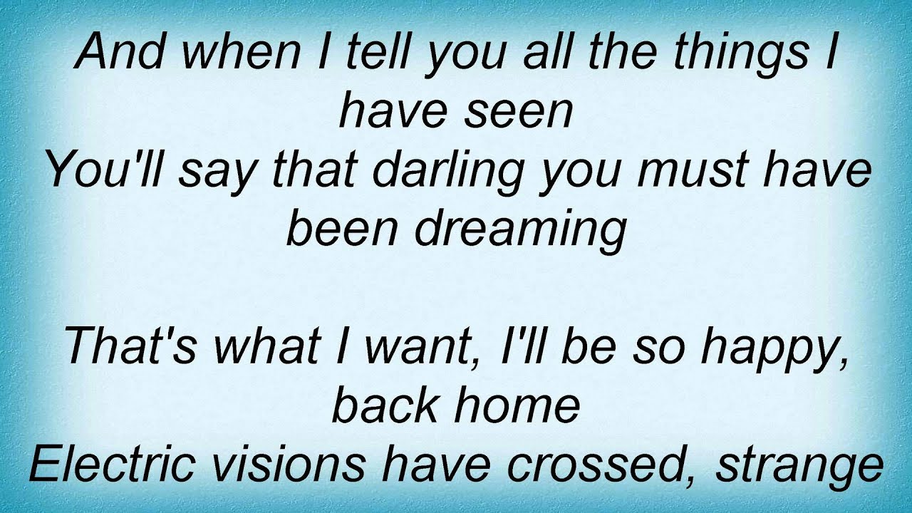 Electric Light Orchestra Bouncer Lyrics YouTube