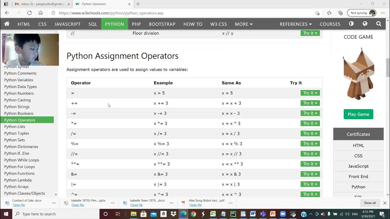 Python Level 1 class video 20210330 - YouTube