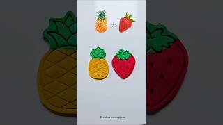 Pineapple 🍍 vs Strawberry 🍓,  Guess the final color #shorts