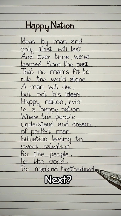 ace of base happy nation lyrics #happynation #songlyrics