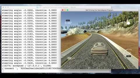 Test result with the autonomous driving mode using only the sample data provided by Udacity.