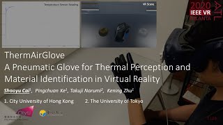 ThermAirGlove Presentation Video | IEEE VR 2020