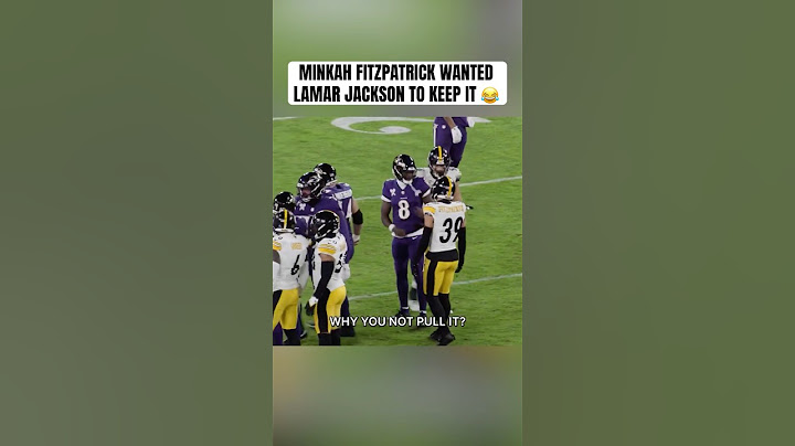 Minkah Fitzpatrick was waiting for Lamar to pull it 😅 (via @BaltimoreRavens)