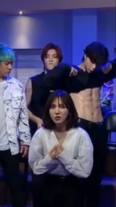 NCT 127 at SNL Korea – Johnny and Jaehyun showing their abs with Wendy