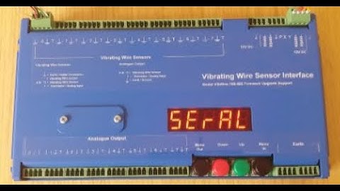 VibWire-108 Vibrating Wire Interface Configuration settings demo