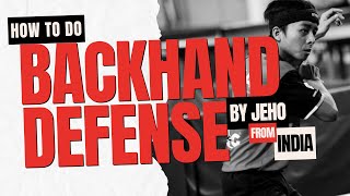 How to do Backhand Defense | Table Tennis , TSP Curl #tabletennis by Table Tennis Defenders 1,917 views 1 year ago 1 minute, 3 seconds
