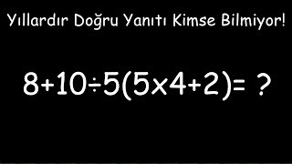 Kimsenin Çözemediği Matematik Sorusu Dünyanın En Zor Sorusu