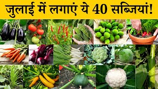 जुलाई में कौनसी सब्ज़ी लगाएँ | July me konsi sabji lagaye | July me konsi Sabjiyan lagayen Vegetable