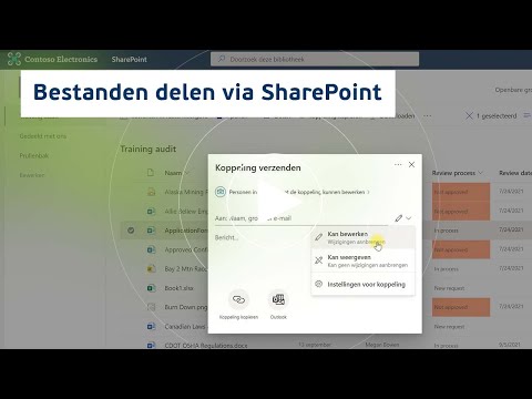 Hoe deel je bestanden via SharePoint?