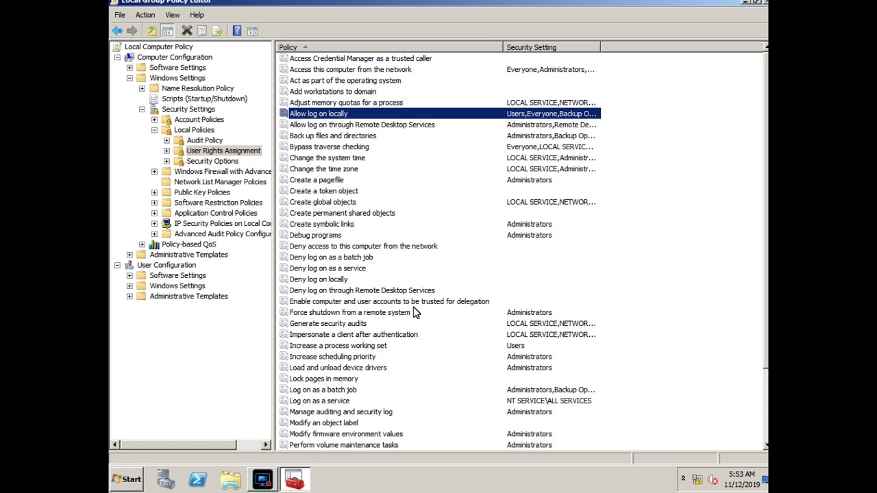 Classic logon server 2008 r2