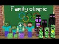 Monster School (FAMILY VS FAMILY) : Sports Olympic Games - Minecraft Animation