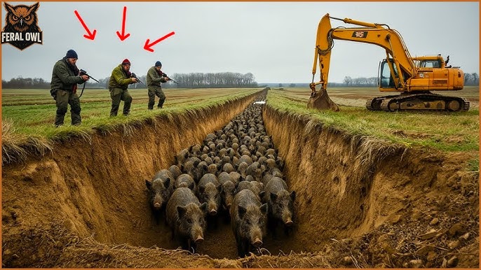 Wild Boar Trap - How Can Farmers Fool Thousands Of Wild Boars With A Simple  Ditch Trap? - YouTube