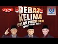 Live streaming  debat kelima calon presiden pemilu tahun 2024