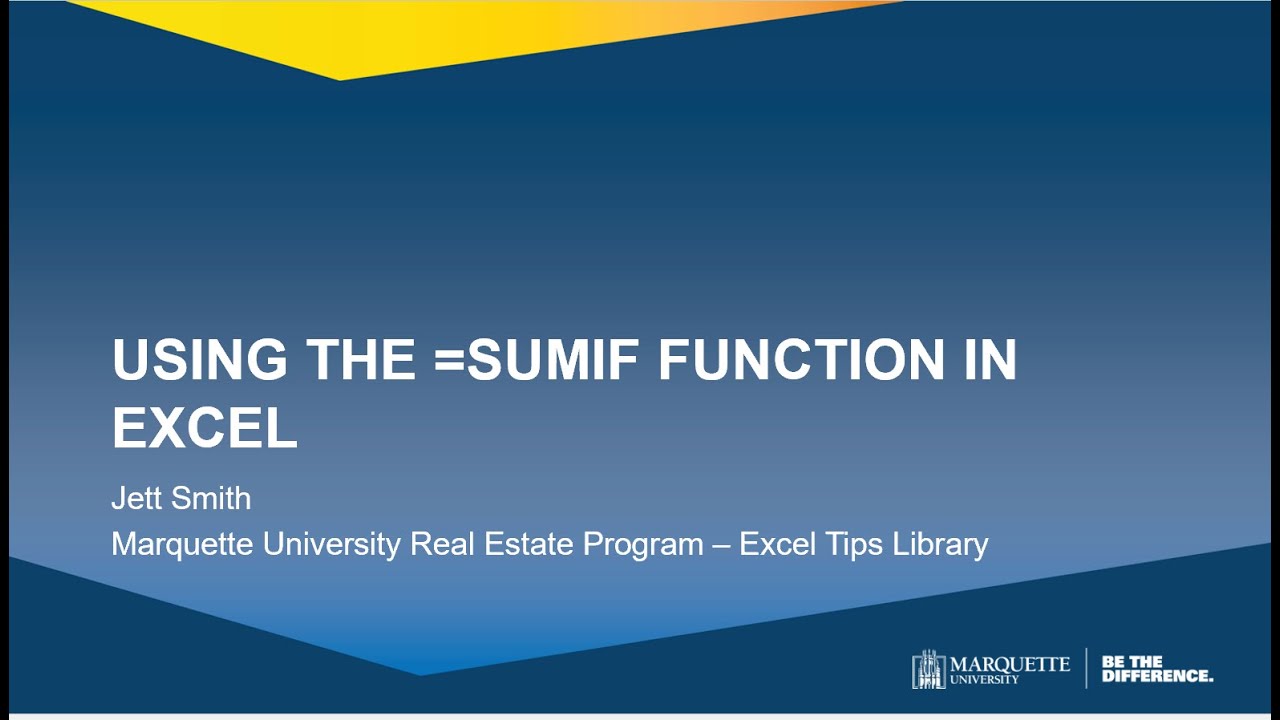 using-the-sumif-function-in-excel-youtube